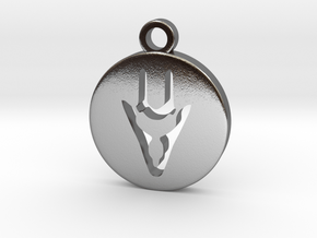 FFXIV Dragoon (DRG) Pendant in Polished Silver