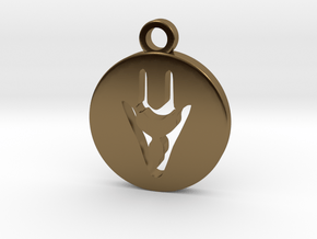 FFXIV Dragoon (DRG) Pendant in Polished Bronze