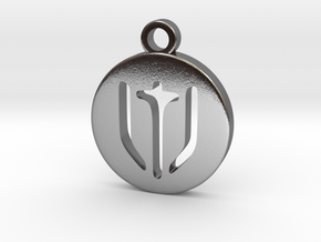 FFXIV Paladin (PLD) Pendant in Polished Silver