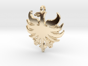 Heerlen-pendant 3cm in 14k Gold Plated Brass