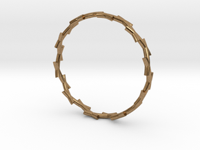 Thorn Ring in Natural Brass