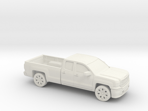 1/87 2013-17  GMC Sierra Ext.Cab Long Bed in White Natural Versatile Plastic