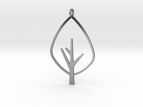 Tree - Pendant in Polished Silver