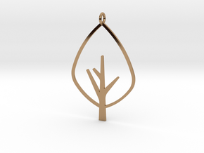 Tree - Pendant in Polished Brass
