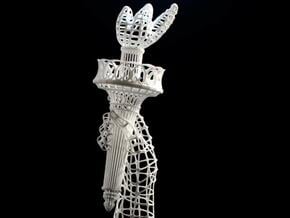 Torch of Liberty in White Natural Versatile Plastic