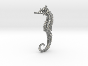Seahorse Pendant Jewelry Necklace Mermaid Charm in Natural Silver