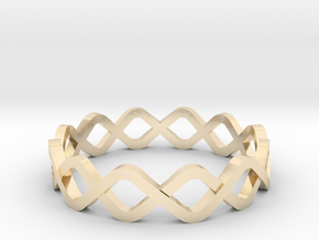 DNA Ring in 14k Gold Plated Brass: 10.25 / 62.125