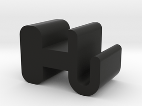 Workstation Hook (plastic) in Black Natural Versatile Plastic