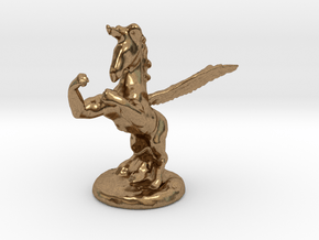 Wada Fu , The Flying Fighting Unicorn™ (small) in Natural Brass