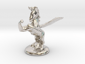 Wada Fu , The Flying Fighting Unicorn™ (small) in Platinum