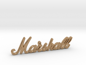 Marshall Logo - 2.5" for Pinball Speaker Panel in Polished Brass