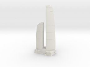 Federation Tower (1:2000) in White Natural Versatile Plastic