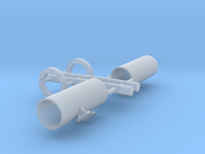 part2-firemonitor tubes-ASD2810-1:50 in Tan Fine Detail Plastic