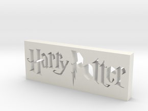 Harry Potter Logo in White Natural Versatile Plastic