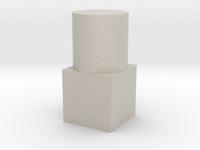Small Geometric Object for Testing Finishes in Natural Sandstone