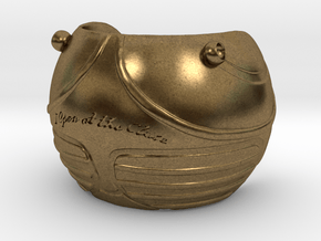 Golden Magical Ball Ring Box (Front half) in Natural Bronze
