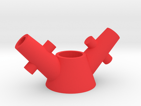 diamond_sail_servo_horn in Red Processed Versatile Plastic