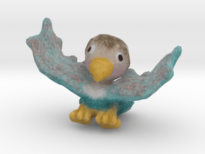 Baby Eaglet (wings up) in Full Color Sandstone