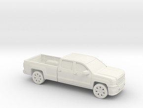 1/87 2013-17 GMC Sierra Crew Cab Long Bed in White Natural Versatile Plastic