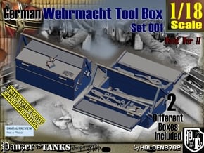 1/18 German WWII Tool Box Set001 in Tan Fine Detail Plastic