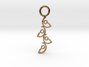 "Climbing" Pendant in Polished Brass