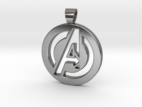 Avengers [pendant] in Polished Silver