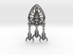Skorpon Ace of Space Orden in Polished Silver (Interlocking Parts)