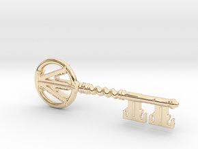 Ready Player One - Copper Key in 14k Gold Plated Brass