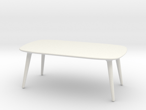 Miniature Icicle Table - Fredericia in White Natural Versatile Plastic: 1:12
