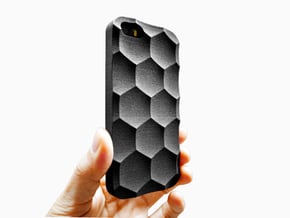iPhone SE/5S Case_Hexagon in Black Natural Versatile Plastic