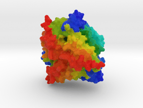 Computationally Designed Tetrahedron Protein T310 in Full Color Sandstone