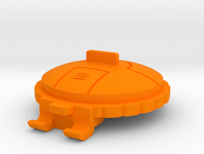 Starcom Blast Track Turret Decklid in Orange Processed Versatile Plastic