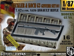 1/87 HK G-3 Rifle Set101 in Tan Fine Detail Plastic