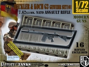 1/72 HK G-3 Rifle Set101 in Tan Fine Detail Plastic