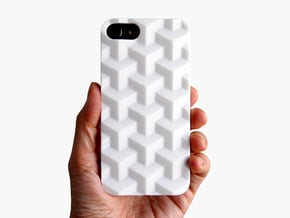 iPhone 7 & 8 case_Cube in White Processed Versatile Plastic