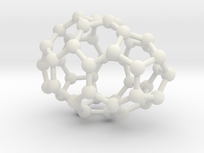 0639 Fullerene c44-11 cs in White Natural Versatile Plastic