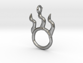 Igneous Pendant in Natural Silver