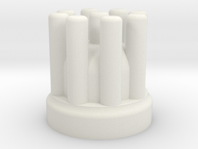 1:10 Scale RC Distributor Cap in White Natural Versatile Plastic