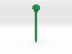 Power Mushroom stylus  in Green Processed Versatile Plastic