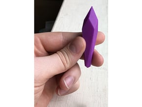 Power Crystal (from Crash Bandicoot) in Purple Processed Versatile Plastic
