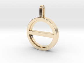 Balance Necklace  in 14k Gold Plated Brass: Small