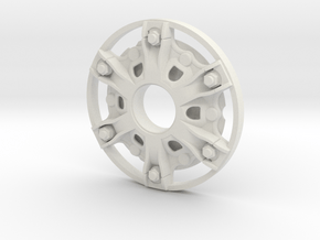 Disk-wheel-5mm in White Natural Versatile Plastic