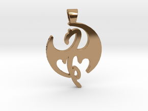 Iron Fist [pendant] in Polished Brass