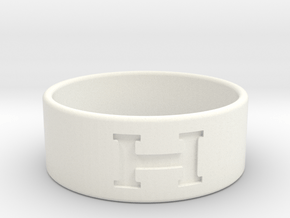 H ring  in White Processed Versatile Plastic