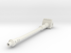 Long 120mm Cannon in White Natural Versatile Plastic