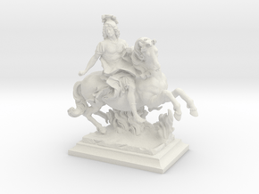 Equestrian Statue of King Louis XIV of France, Lou in White Natural Versatile Plastic