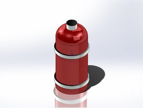 Fire Extinguisher in Tan Fine Detail Plastic