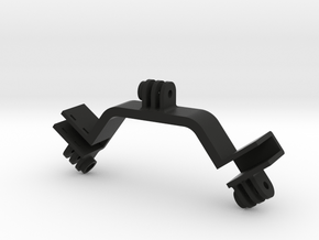 Mavic Pro Rear GoPro Style Mount Bar in Black Natural Versatile Plastic