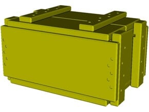 1/10 scale ammunition & grenade MilSpec crate x 1 in Tan Fine Detail Plastic