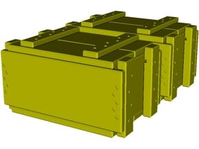 1/10 scale ammunition & grenade MilSpec crates x 2 in Tan Fine Detail Plastic
